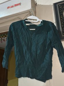 Green Embellished Top