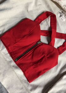 Red Crop Top