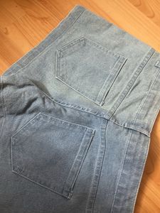 Plain Denim Shorts