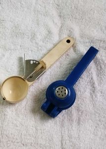 Ice cream Scoop Spoon & Lime Squeezer