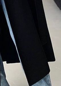 oversize warm Black Long Coat ( fits xxs till L)
