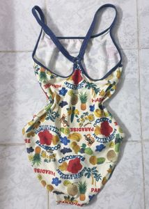 Tropical Print One-Piece Swimsuit