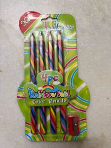Rainbow Swirl Color Pencils (4pc)