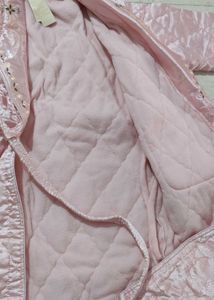 Bridal/Honeymoon pink quilted night robe