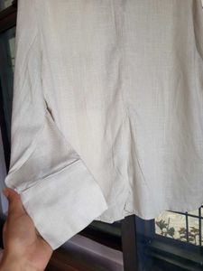 H&amp;M Linen Blend Oversized Shirt NEW/ XS
