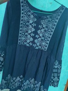 frog top ..Boho Embroidered To