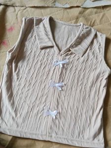 Cute Bow Tie Tank Top And Pant