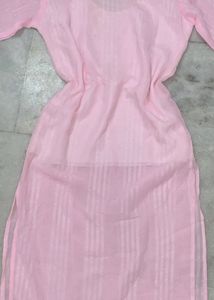 Pink Embellished Kurta