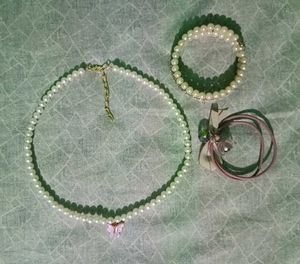 Aesthetic Pearl Necklace With Combo