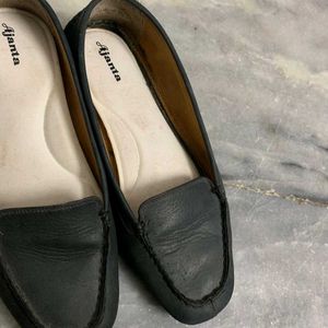 Ajanta Black Loafers