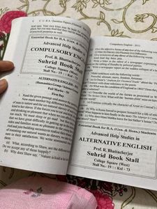 C.U B.A. Question Papers