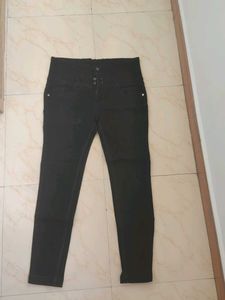 High Waisted Black Jeans