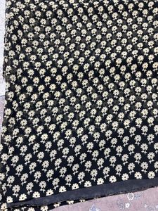 Georgette black saree