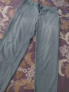 Light Wash Distressed Jeans