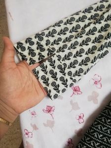Black Cotton Kurta Set