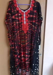 Red & Black Updown Dress