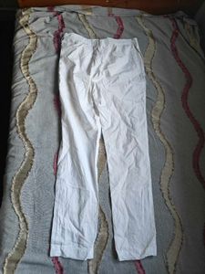White Straight Leg Pants