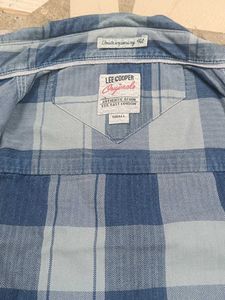 Lee Cooper Blue Plaid Button Down Shirt