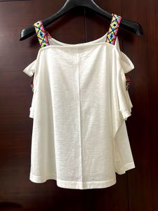 Batwing Cold Shoulder Tape Top