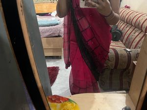 Black and Pink Saree With blouse❤️❤️