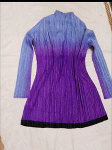 Ombre Pleated Dress