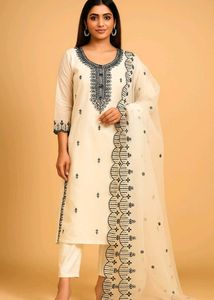 White Embroidered Salwar Kameez