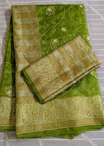 Elegant Green Saree