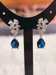 Sapphire Blue 925 Sterling Silver Jewelry Set