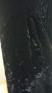 Midnight Black Velvet Dress