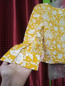 Printed Yellow Top