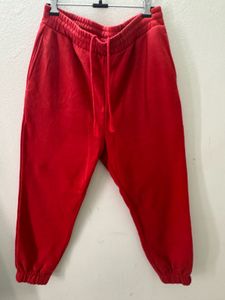 H&amp;M Red Fleece Trousers