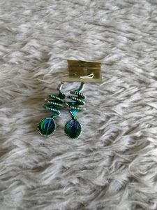 Multi Peacock Thread Earring (Women&#39;s)