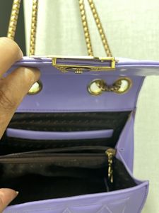 Lilac Quilted Chain Bag