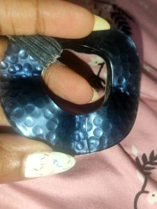 Blue Metallic Statement Necklace