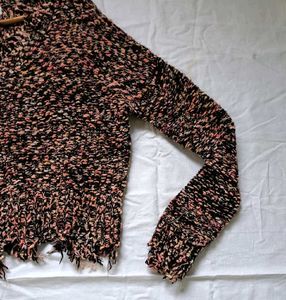 Distressed Knit Sweater