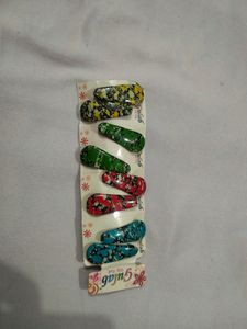 Pair Of 25 Multicolor Tictac Hair Pins For Girls