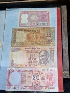 Vintage Indian Rupee Note Collection