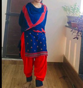 Patiyala Punjabi Suit Full Set Like New 🚫 No Coin