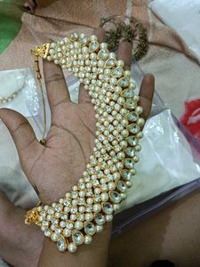 Necklace With Earrings And Mangtika Set