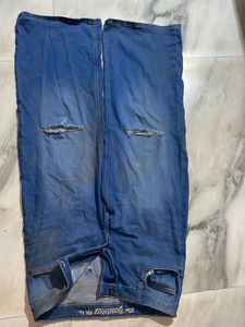 Ripped Wide Leg Jeans