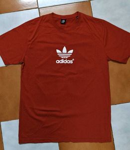 New Orange Adidas Tshirt. Size 'M'