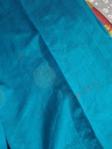 Golden Blue Saree