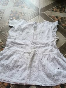 White Eyelet Top