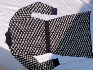 Vintage Houndstooth Dress 🖤