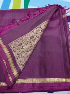 Purple Pure Silk Kanchivaram Saree