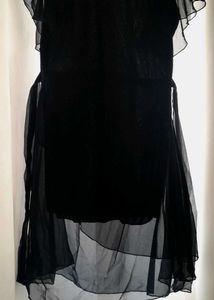 Metronaut Women Fit &amp; Flare Knee Length Dress (M)