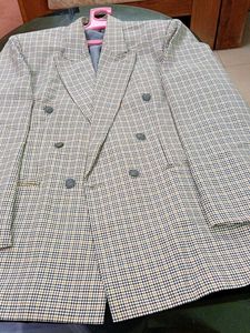 Checked Blazer