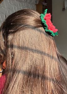 Crochet Flower Hair Clip