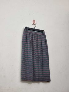 Striped Midi Skirt (Imported)