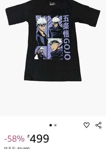 Gojo Satoru Anime Printed T-Shirt